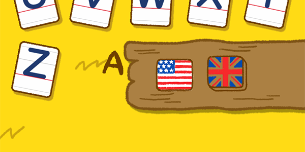 アメリカ英語とイギリス英語の発音が学べる子供向けiPhoneアプリ